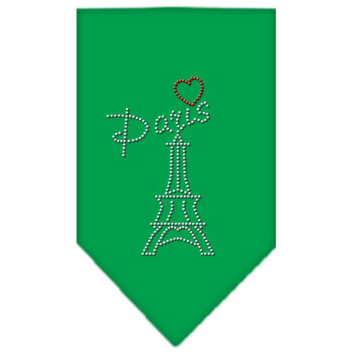 Paris Rhinestone Bandana Emerald Green Large